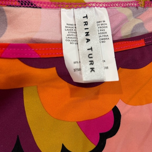 TRINK TURK FAN FAIRE TUNIC DRESS COVERUP SIZE LARGE - Picture 5 of 8